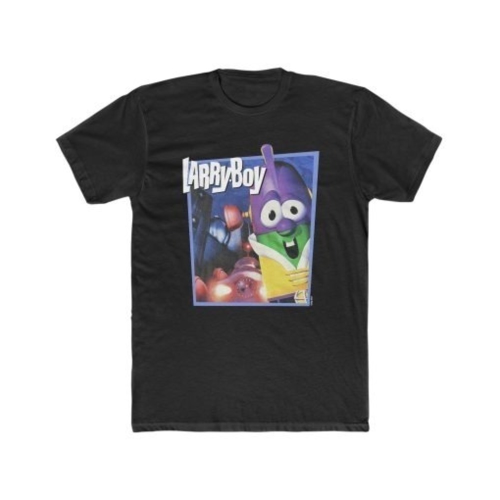 Larry Boy 2002 Veggie Tales Cartoon Retro Christian Kids Show Graphic T-Shirt